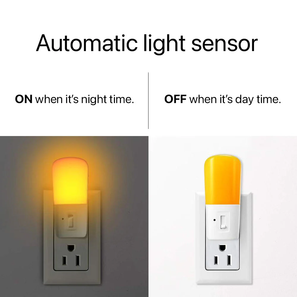 Anti-Blue LED Night Light - Amber - Image 4