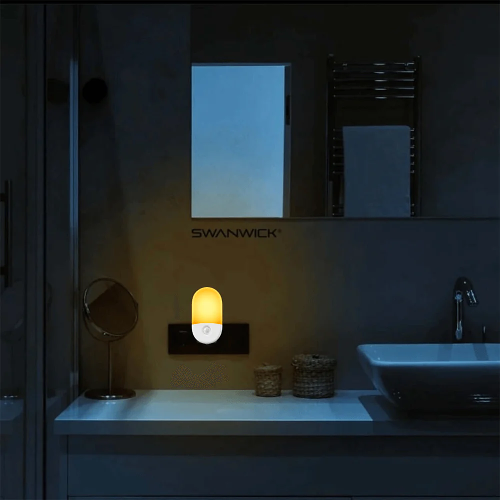 Anti-Blue LED Night Light Motion Sensor - Amber - Image 10