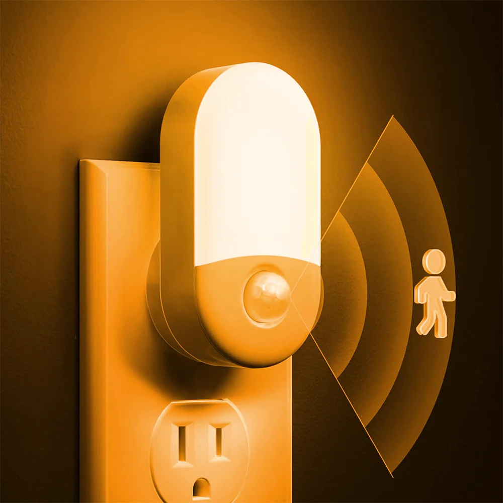 Anti-Blue LED Night Light Motion Sensor - Amber - Image 8