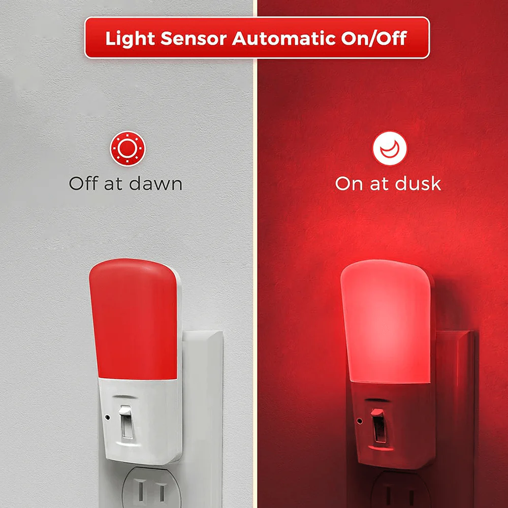 Anti-Blue LED Night Light - Red - Image 4