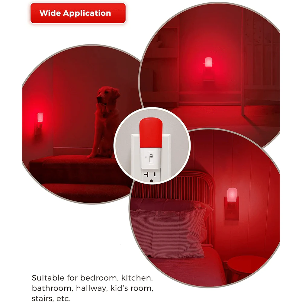 Anti-Blue LED Night Light - Red - Image 8
