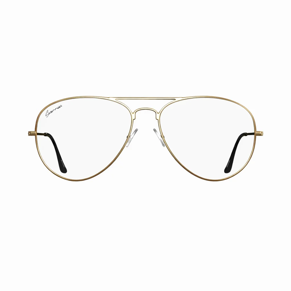Prescription Swannies Aviator Gold