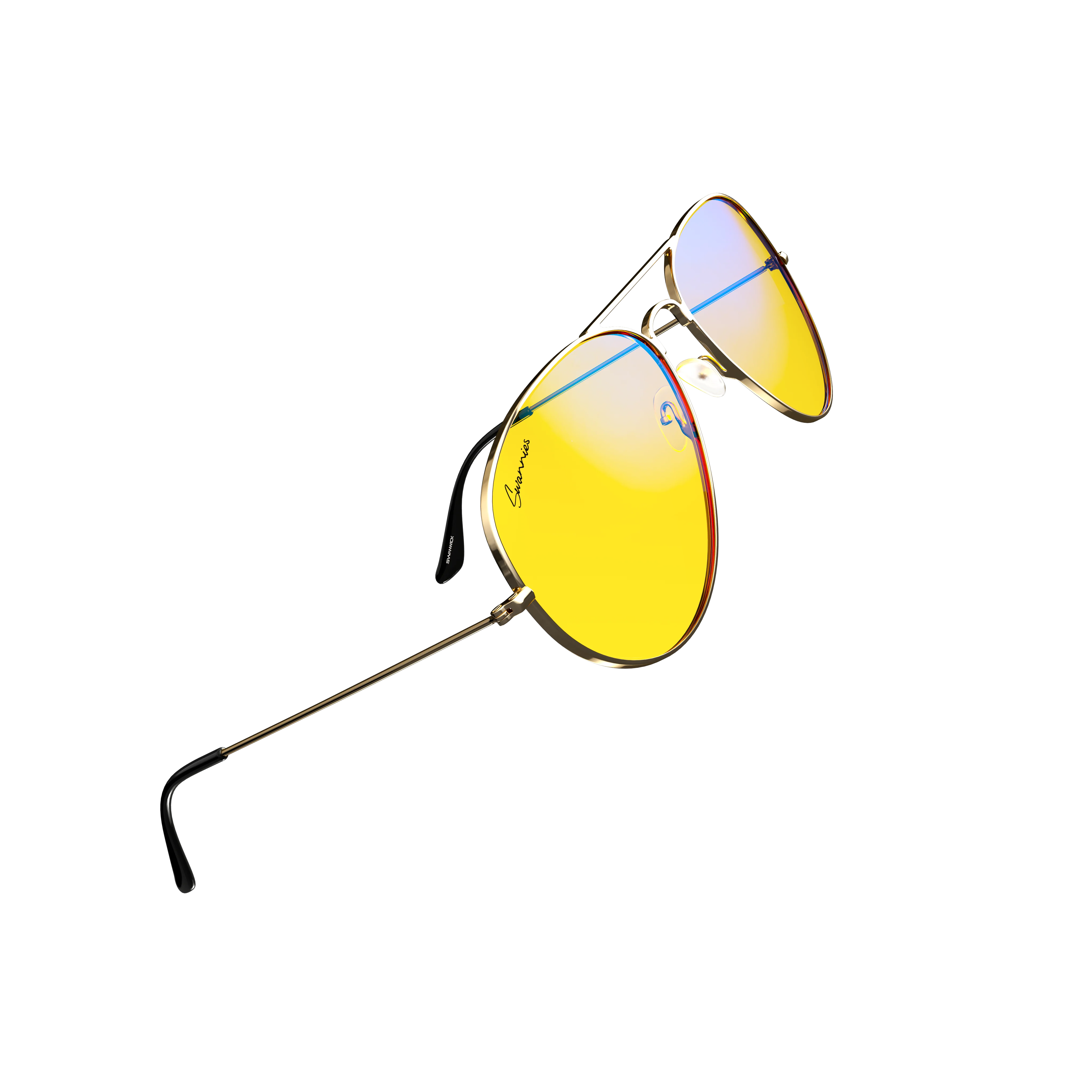 Prescription Swannies Aviator Gold - Image 5